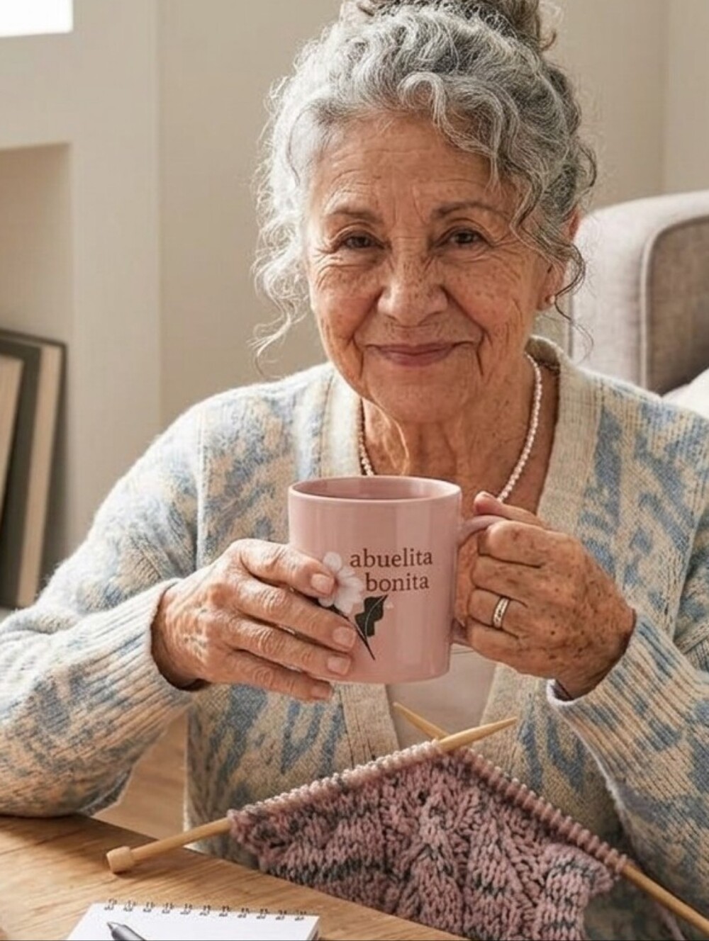 Threshold Pink Floral 'Abuelita Bonita' Ceramic Mug Beautiful Grandma